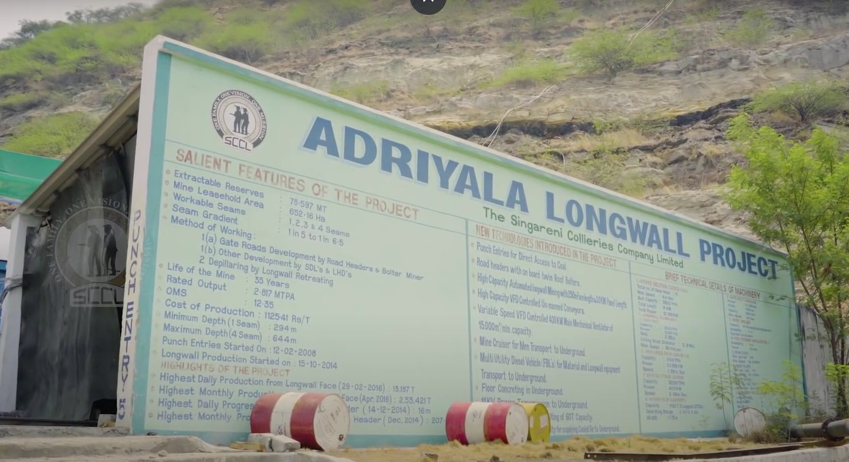 Adriyala Longwall Project, SCCL, The biggest underground mine in India